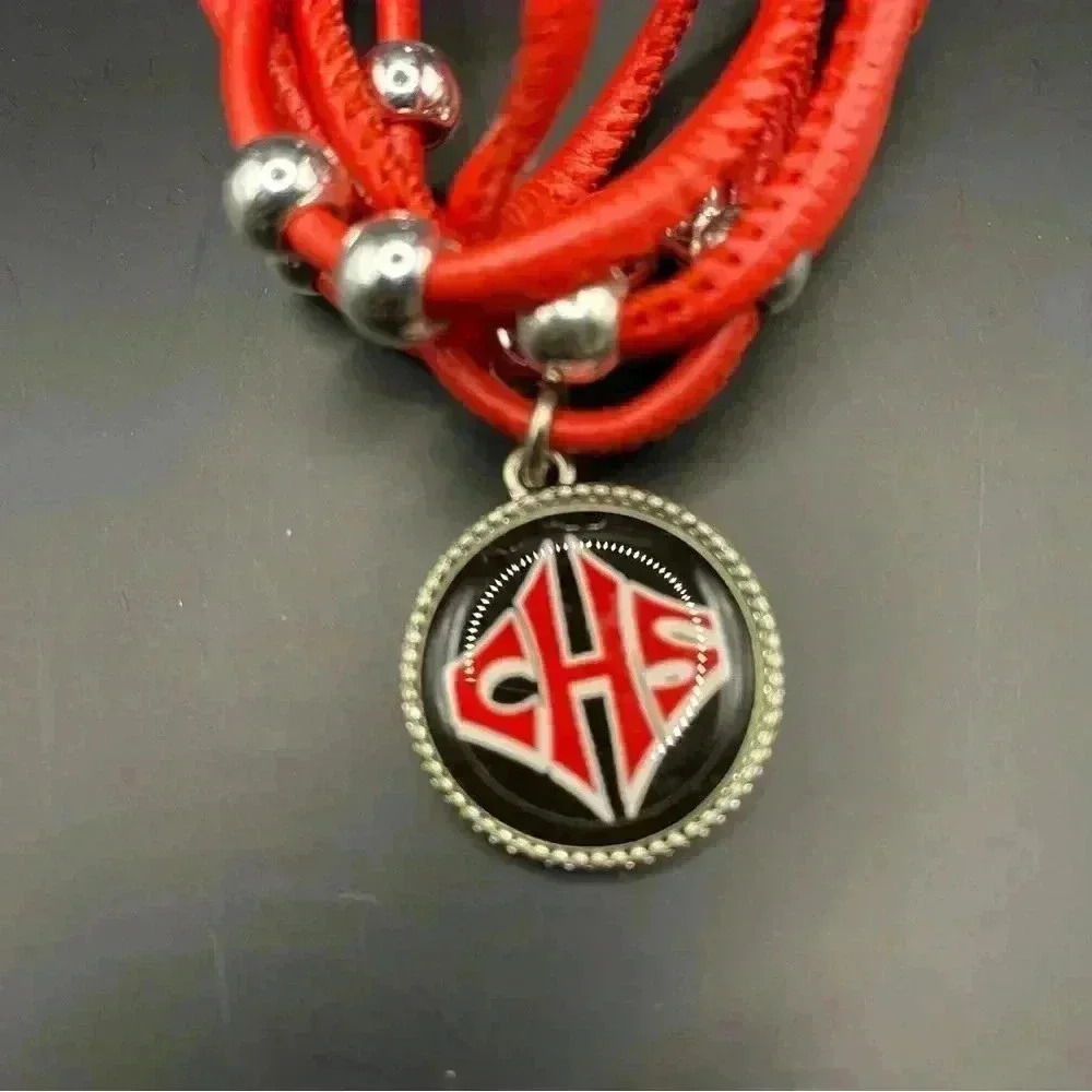 Red Cord Necklace with Clasp Bracelet Cord Chain Dog Necklace - Picture 4 of 9